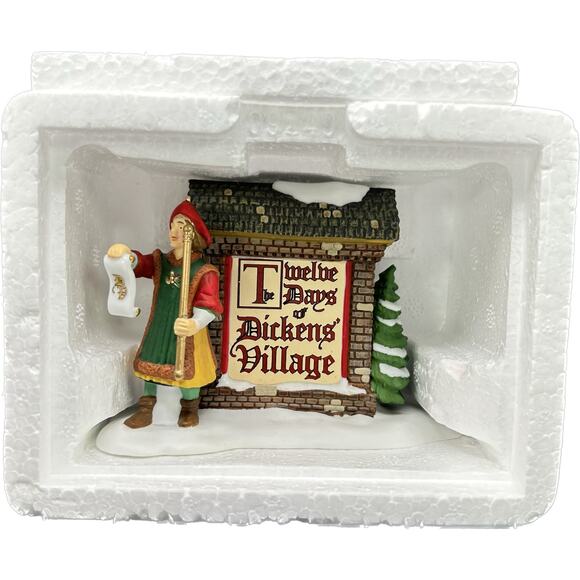Department 56 The 12 Days of DICKENS' VILLAGE SIGN 2000 Box #56.58467 - Picture 13 of 15